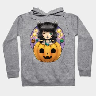 Jack O Lantern Kitty Hoodie